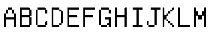 Unifont Font UPPERCASE