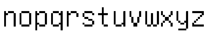 Unifont Font LOWERCASE