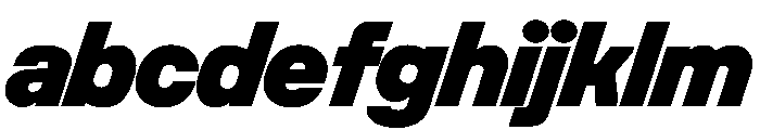 Unifora BlackItalic Instance FONT
