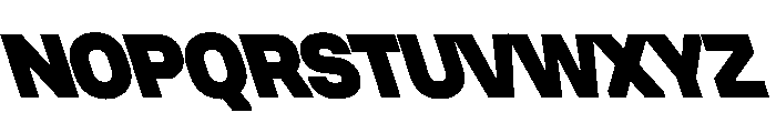 Unifora BlackRetalic Instance Font UPPERCASE