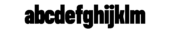 Unifora CondensedBlack Instance FONT