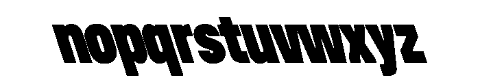 Unifora CondensedBlackRetalic Instance Font LOWERCASE