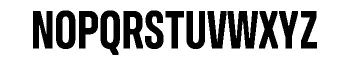 Unifora CondensedBold Instance Font UPPERCASE
