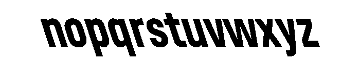 Unifora CondensedBoldRetalic Instance Font LOWERCASE