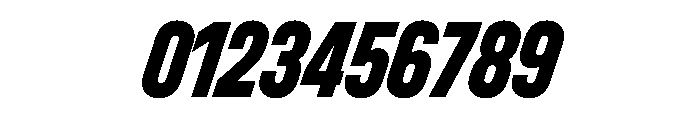 Unifora CondensedExtraboldItalic Instance Font OTHER CHARS