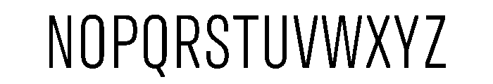 Unifora CondensedLight Instance Font UPPERCASE