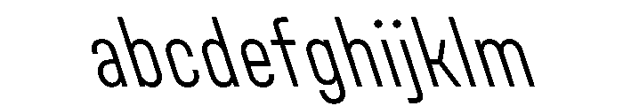 Unifora CondensedLightRetalic Instance FONT