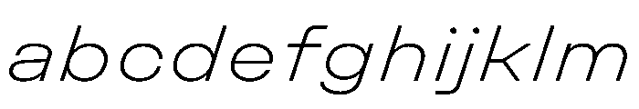 Unifora ExpandedExtralightItalic Instance FONT