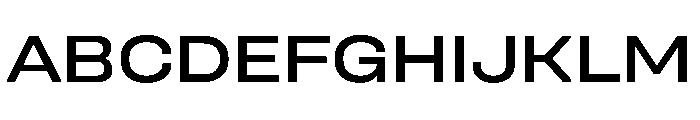 Unifora ExpandedMedium Instance Font UPPERCASE