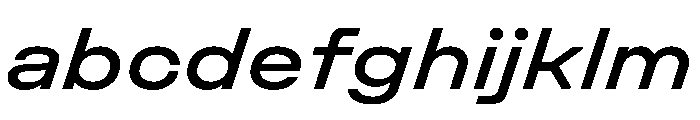 Unifora ExpandedMediumItalic Instance FONT