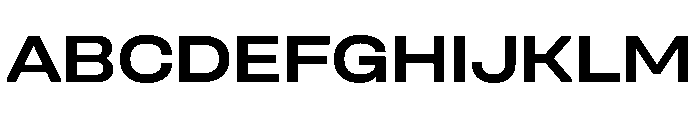 Unifora ExpandedSemibold Instance Font UPPERCASE