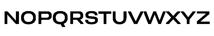 Unifora ExpandedSemibold Instance Font UPPERCASE