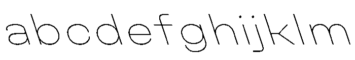 Unifora ExpandedThinRetalic Instance FONT