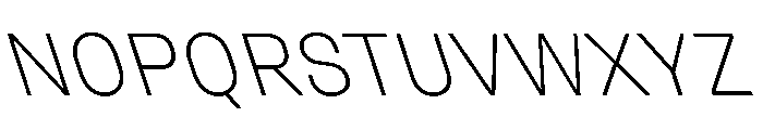 Unifora ExtralightRetalic Instance Font UPPERCASE