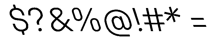 Unifora LightRetalic Instance Font OTHER CHARS