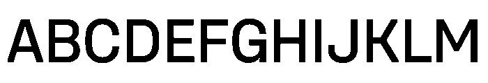 Unifora Medium Instance Font UPPERCASE