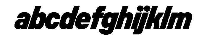 Unifora NarrowBlackItalic Instance FONT
