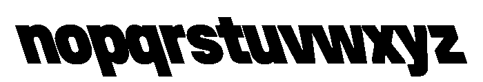 Unifora NarrowBlackRetalic Instance Font LOWERCASE