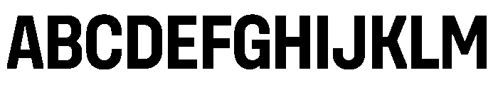 Unifora NarrowBold Instance Font UPPERCASE