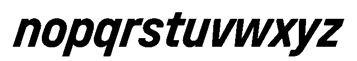 Unifora NarrowBoldItalic Instance Font LOWERCASE