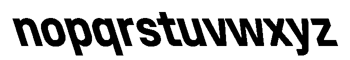 Unifora NarrowBoldRetalic Instance Font LOWERCASE