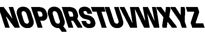 Unifora NarrowExtraboldRetalic Instance Font UPPERCASE