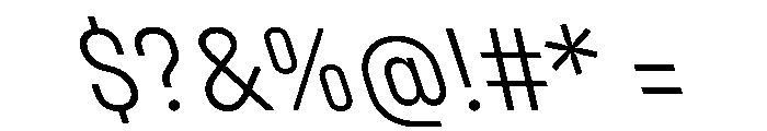 Unifora NarrowLightRetalic Instance Font OTHER CHARS
