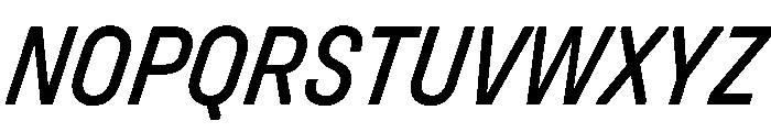 Unifora NarrowMediumItalic Instance Font UPPERCASE