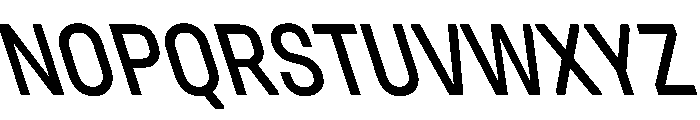 Unifora NarrowMediumRetalic Instance Font UPPERCASE