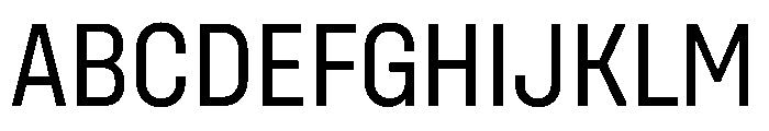 Unifora NarrowRegular Instance Font UPPERCASE