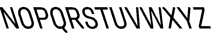 Unifora NarrowRegularRetalic Instance Font UPPERCASE