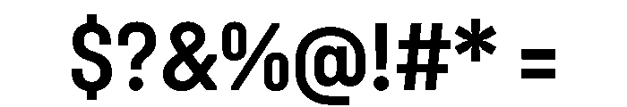 Unifora NarrowSemibold Instance Font OTHER CHARS