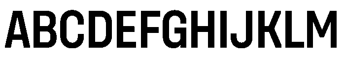 Unifora NarrowSemibold Instance Font UPPERCASE