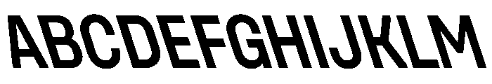 Unifora NarrowSemiboldRetalic Instance Font UPPERCASE
