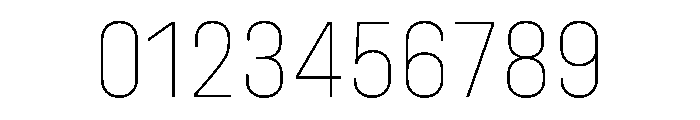 Unifora NarrowThin Instance Font OTHER CHARS