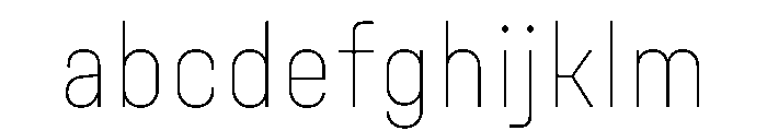 Unifora NarrowThin Instance FONT