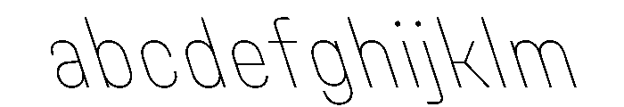 Unifora NarrowThinRetalic Instance FONT