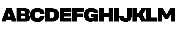 Unifora SemiexpandedBlack Instance Font UPPERCASE