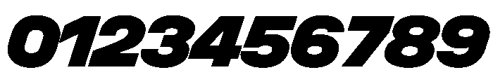 Unifora SemiexpandedBlackItalic Instance Font OTHER CHARS