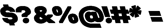 Unifora SemiexpandedBlackRetalic Instance Font OTHER CHARS