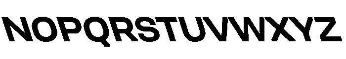 Unifora SemiexpandedBoldRetalic Instance Font UPPERCASE