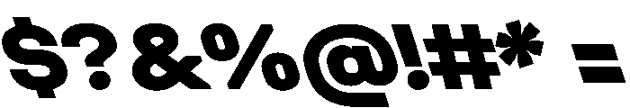 Unifora SemiexpandedExtraboldRetalic Instance Font OTHER CHARS