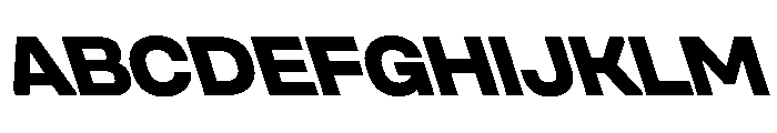 Unifora SemiexpandedExtraboldRetalic Instance Font UPPERCASE