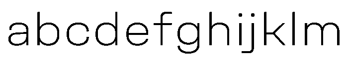 Unifora SemiexpandedExtralight Instance FONT