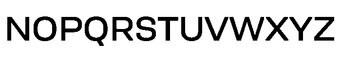 Unifora SemiexpandedMedium Instance Font UPPERCASE