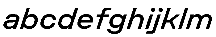 Unifora SemiexpandedMediumItalic Instance FONT