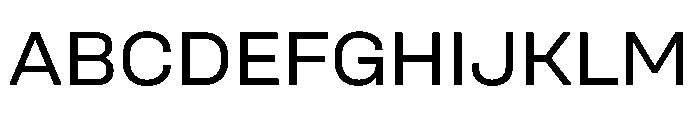 Unifora SemiexpandedRegular Instance Font UPPERCASE