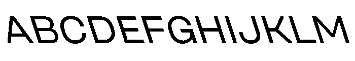 Unifora SemiexpandedRegularRetalic Instance Font UPPERCASE
