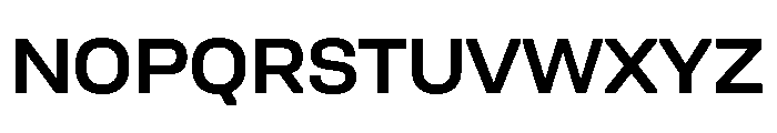 Unifora SemiexpandedSemibold Instance Font UPPERCASE