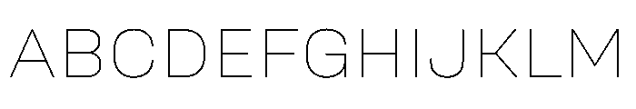 Unifora SemiexpandedThin Instance Font UPPERCASE